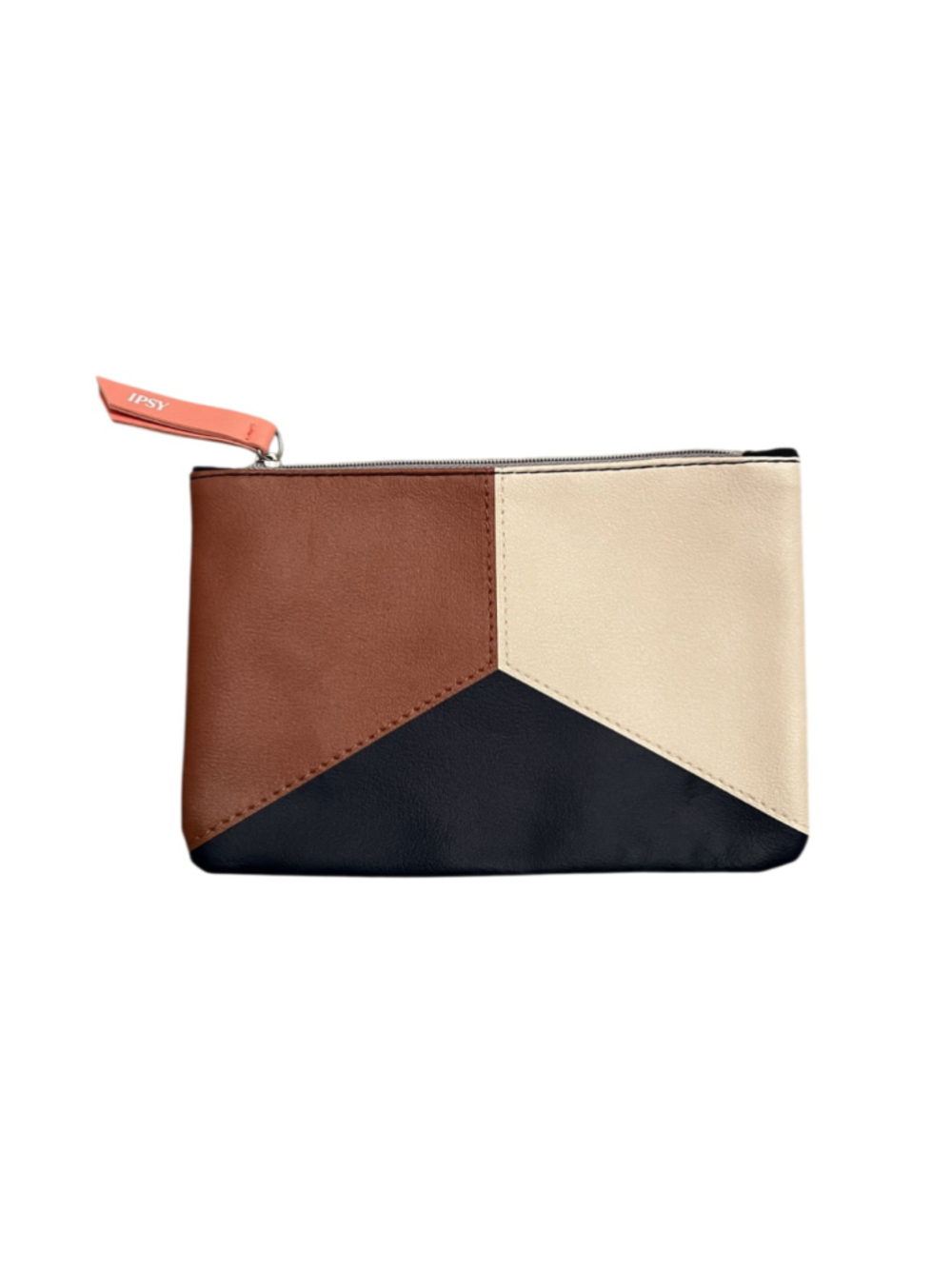 Ipsy November 2020 Faux Leather Multicolor Zip Makeup Bag